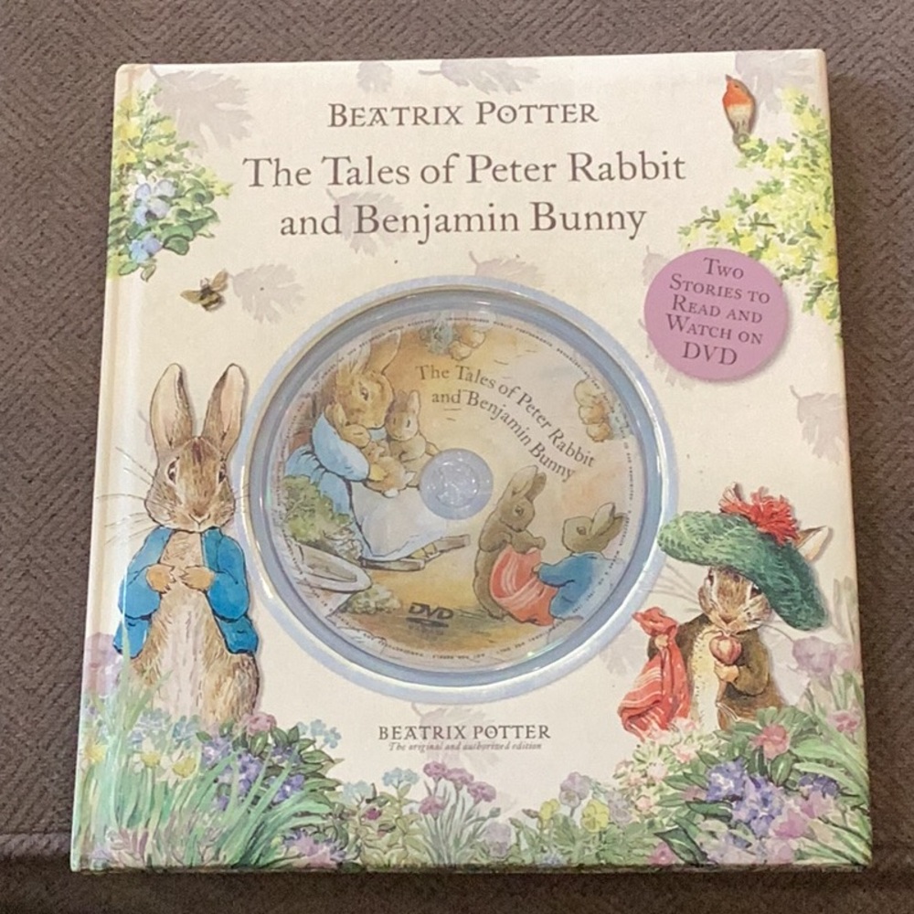 Beatrix Potter The Tales of Peter Rabbit and Benjamin Bunny Hard Cover Book 2002